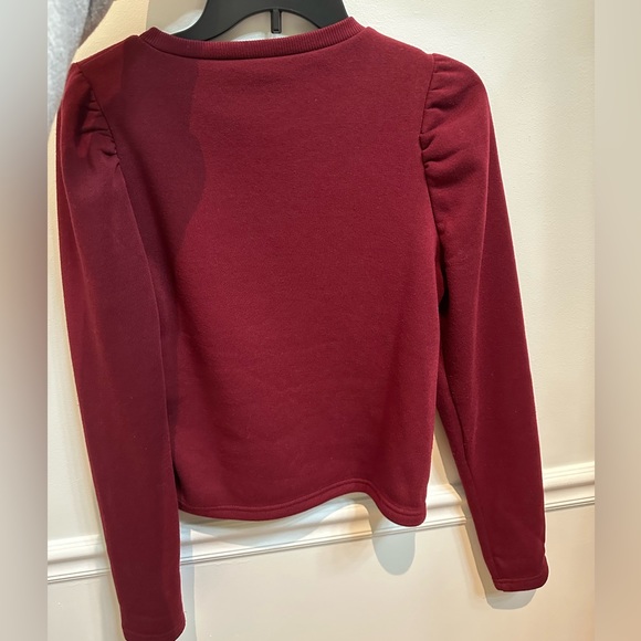 Red Puff up Sweater - Picture 2 of 3